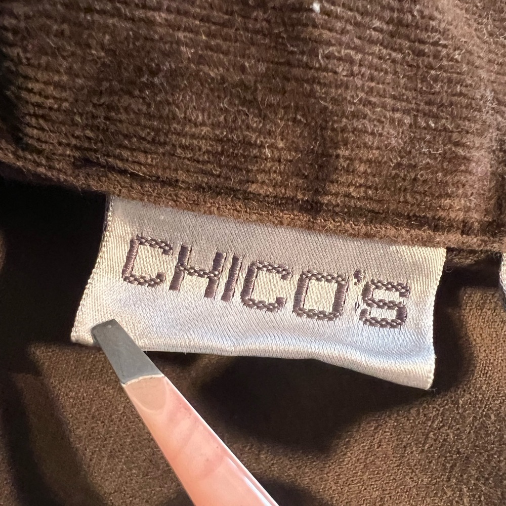 Chico’s brown corduroy jacket